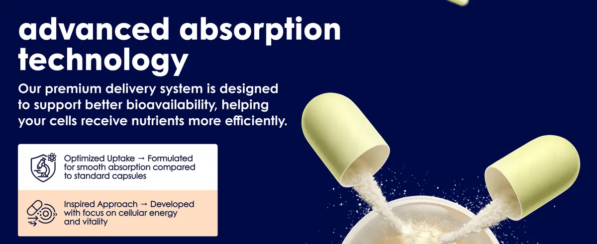 Advanced absorption technology — optimized uptake, clinically-inspired approach