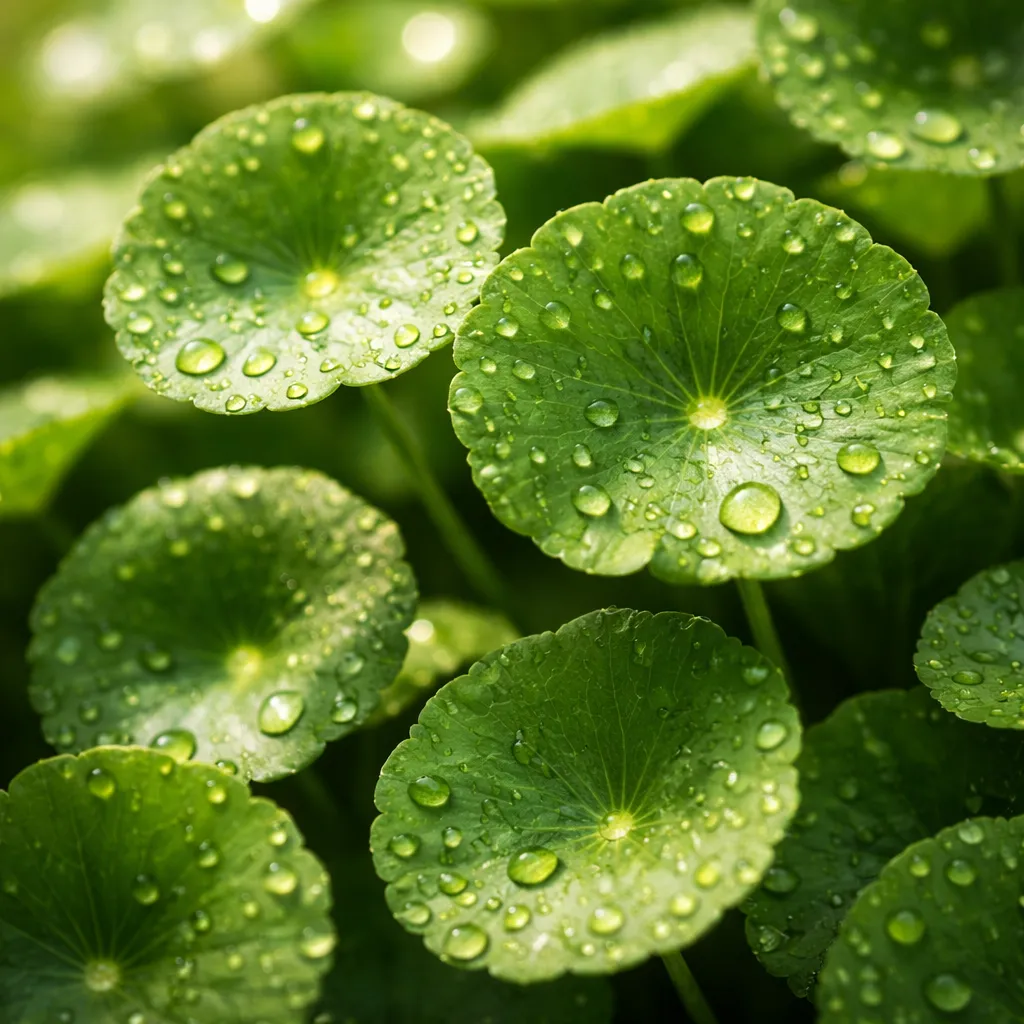 Fresh gotu kola (Centella Asiatica) leaves