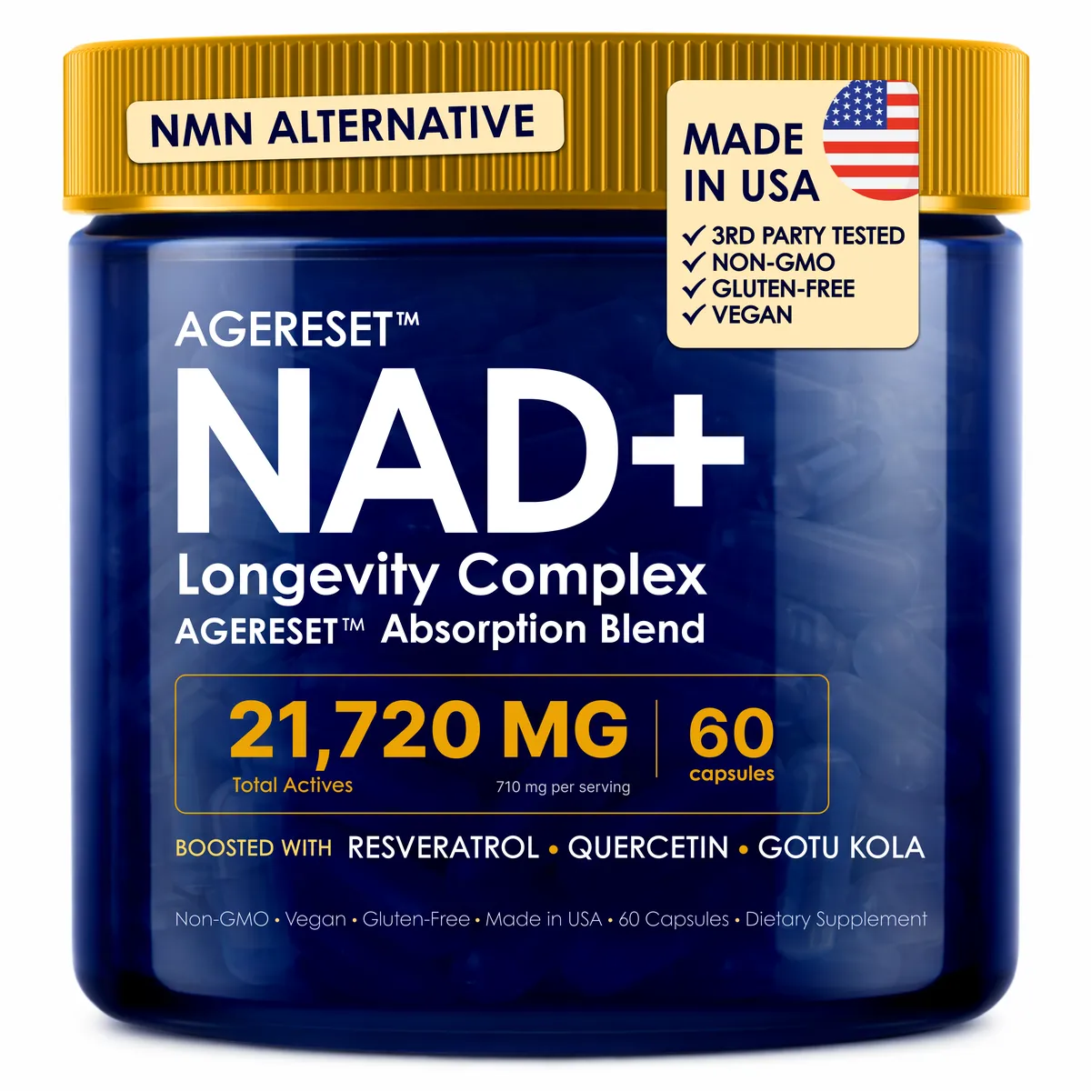 AGERESET NAD+ Complex bottle